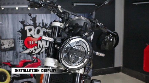 Fit For Vitpilen/Svartpilen 401 2018-2023 Stainless Steel Headlight Guard Stand - Video 1 di 1