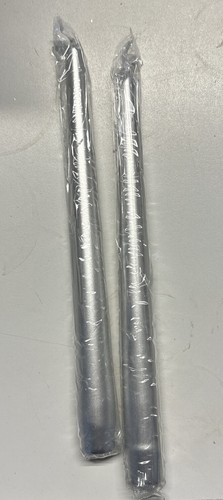 Silber Kegelkerzen Goldwachs Tisch Abendessen Kerze Hochzeit 25 cm x 6 - Bild 1 von 3