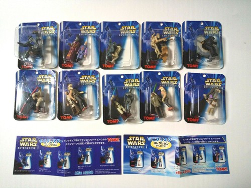 STAR WARS EPISODIO 1 Set figure mini blister Tomy Yujin Hasbro Star Wars GIAPPONESE - Foto 2 di 9