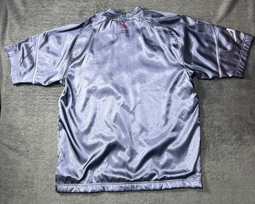 Chaqueta de calentamiento Air Jordan Jump Man cremallera completa azul claro vintage talla L - Imagen 2 de 7