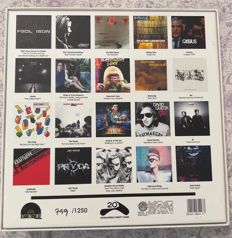 ASTRALWERKS - Music In 20/20 - 20x7" Flexi-Disc Vinyl Box Set RSD 2013 Air Sia - Image 3 of 3