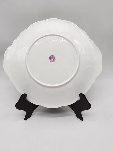 Vintage Queen Anne Royal Brautkleid Kuchenteller Griff Fine Bone China England - Bild 7 von 12