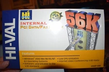 Hi-Val Internal Pci Data/Fax Modem 56K NOS Box has No UPC