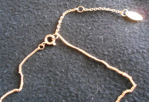 NEW 44cm LDADPR brand sparkling necklace, gold chain with rhinestone - Picture 4 of 6