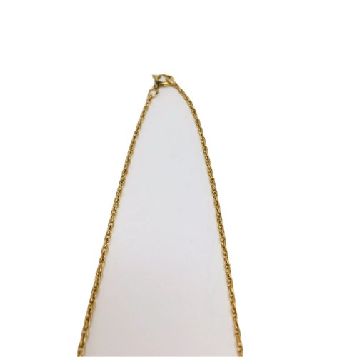 Nameplate Necklace Courtney Gold Plated 16" inches length - Picture 7 of 7