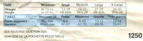 Vogue 1250 VTG FF Sewing Pattern Infant's Layette Smocked Dress Bonnet Shoes Bib - Picture 3 of 9