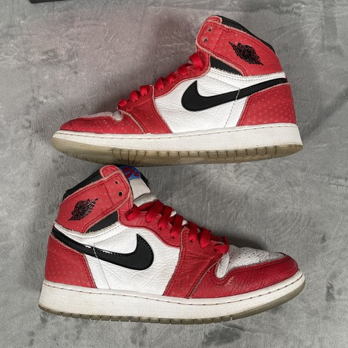 Nike Air Jordan 1 Retro High GS 'Spider-Man Origin Story' 575441-602 Size 6.5Y - Picture 8 of 17
