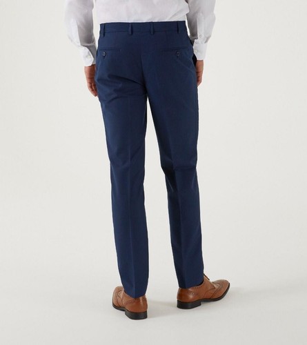 Skopes Hombre Milán Cónico Pantalón en Azul 28 Corto A 42 Estándar - Imagen 10 de 17