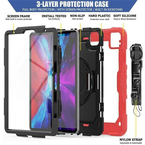 Kids Heavy Duty Rugged Stand Case Cover For iPad 7/8/9th Air4/5 2022 Pro 11 12.9 - Picture 25 of 118