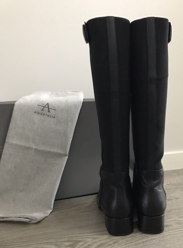 Bottes Uk9 niveau à en Lizbeth femmes pour Aquatalia cuir hauts genou talons rP6xqrwF