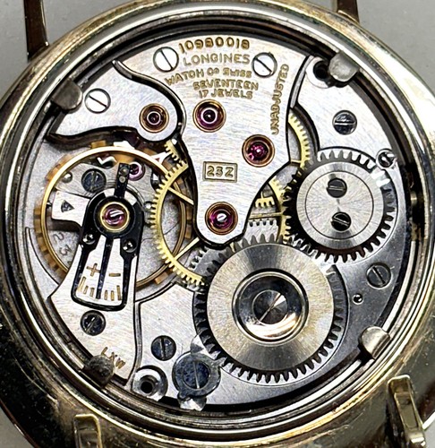 Reloj Hombre Longines Vintage Asimétrico Oro 10K GF Estilo Sputnik 23Z 17J 1958 - Imagen 11 de 14