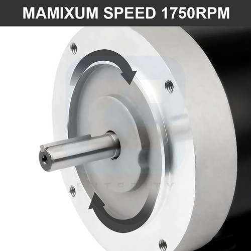 2 HP Electric Motor 56C Frame 1750 RPM Single Phase 5/8" Shaft TEFC 60 HZ - Picture 10 of 12