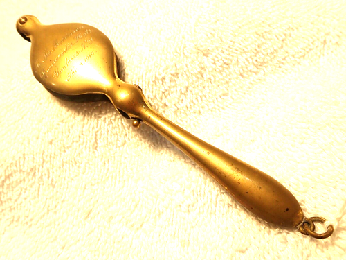 10K SOLID GOLD 1910  "VERMEIL"  SPRING-OUT LORGNETTE  INSCRIBED YONKERS, N. Y. - Picture 1 of 8