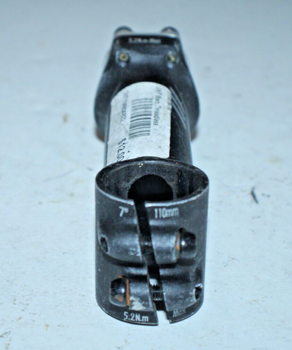 Bontrager RL Stem 1 1/8" Threadless 110mm 7º Rise Stem 31.8mm Black Fast Shipper - Picture 3 of 6