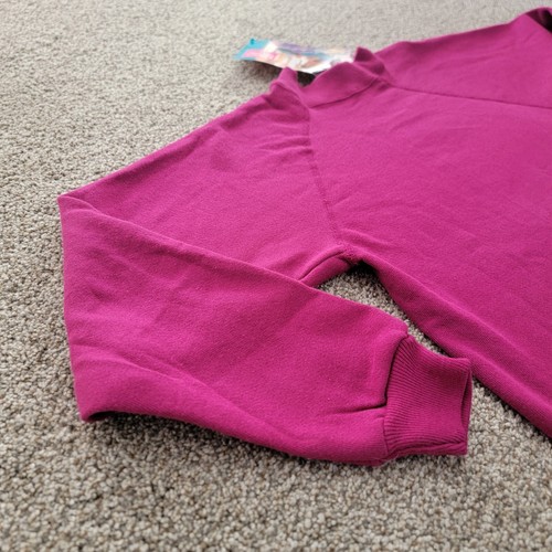 Vintage Hanes Her Way Girl's Pink Large 14-16 Crewneck Sweatshirt Solid NOS USA - Picture 5 of 15