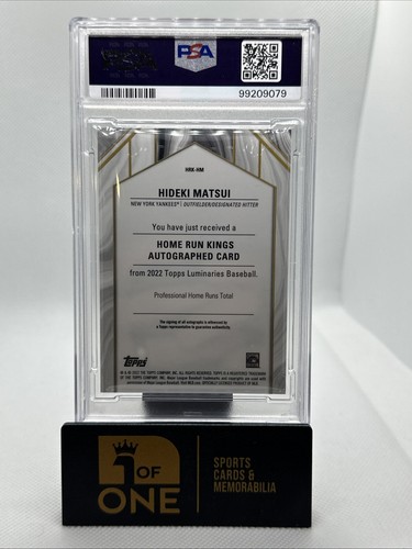 2022 Luminaries - Home Run Kings Auto # 5/5 - PSA 9 - Hideki Matsui - Yankees - Picture 2 of 2