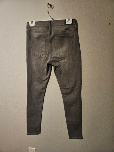 EXPRESS Women's Grey Mid Rise Stretch Denim Size 6Reg - Picture 2 of 6