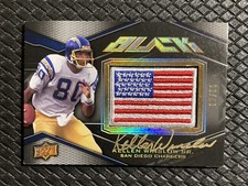 KELLEN WINSLOW 2009 UD Black Gold Ink USA Flag SSP Auto /50 Chargers RARE 🏈
