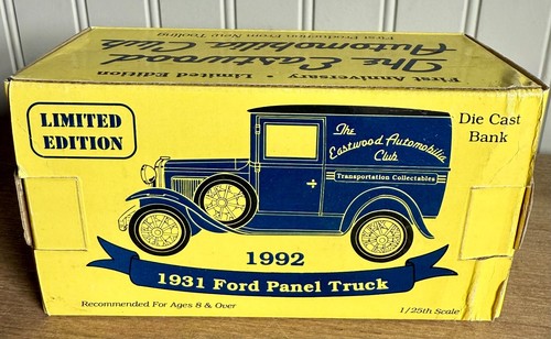 Vintage 1:24 Scale 1931 Ford Model A Ford Panel Truck Coin Bank Limited Edition - Picture 8 of 10