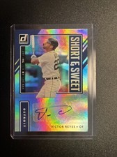 Victor Reyes 2021 Panini Donruss - Short and Sweet Signatures #SSS-VR (AU)