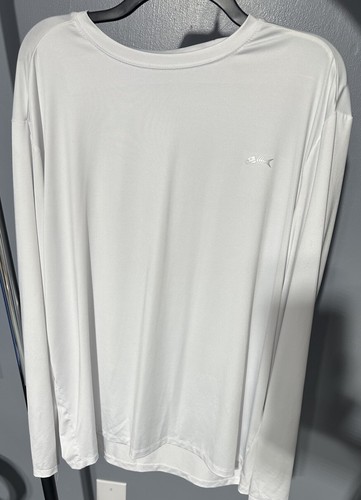 Silver Bait White Performance Long Sleeve Fishing Shirt XL 101760 - Picture 2 of 9