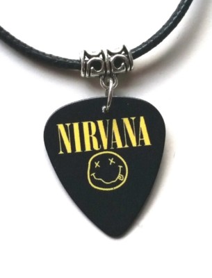 Nirvana Inspired guitar pick earring and pendant set