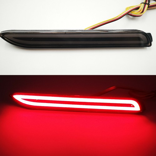 For Toyota RAV4 2019-2022 LED Rear Bumper Fog Light Brake Light Reflector Smoked - Picture 5 of 11