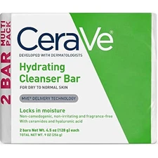 	CeraVe Hydrating Cleanser Bar | Soap-Free Body and Facial Cleanser with 5%	