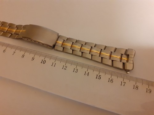 Correa reloj 20mm de acero inoxidable ipg chapada en oro antialergica cadena - Imagen 3 de 5