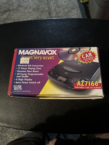 Vintage Magnavox Portable CD Player AZ7166 Lightly Used Tested & Working! - Picture 4 of 10