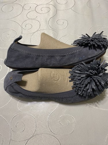 Yosi YS Samra Ballet Flats Gray Suede travel women’s shoes size 7 - Picture 2 of 9
