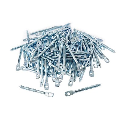 Platinum Tools JH940-100 Eye Lag Wood Screw with 1//4-Inch Hole 100 Per Box