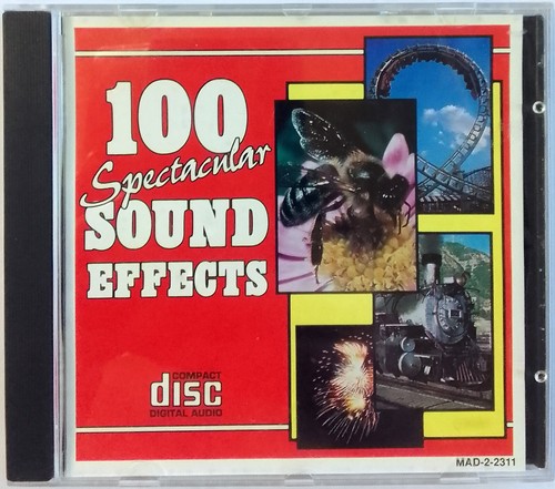 100 Spectacular Sound Effects (1995 CD, Canada) • NEAR MINT, TESTED • FX Samples