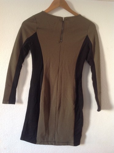 H&M Khaki green and black dress UK 10 (it has never been worn) - Bild 3 von 4