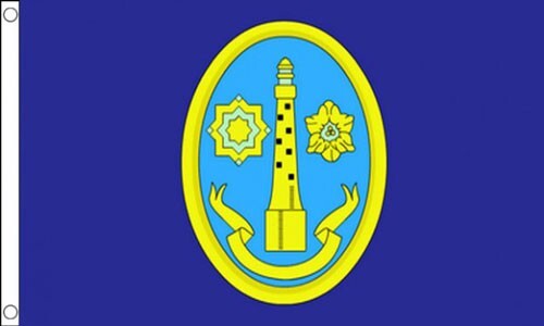 ISLES OF SCILLY FLAG 5' x 3' Bishop Rock Lighthouse Islands Flags - Picture 1 of 1