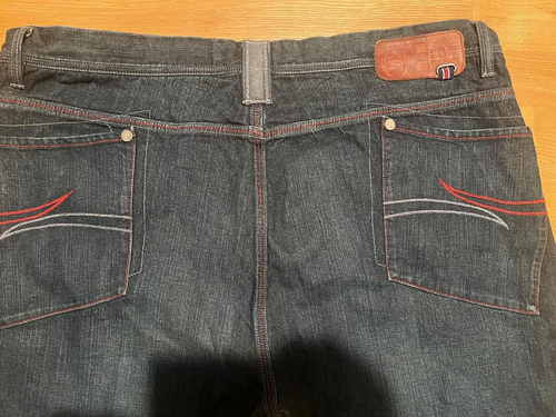 Phat Farm Baggy Jeans Herren 42x33 Blau Weite Denim Y2K Grunge Skater - Bild 3 von 6