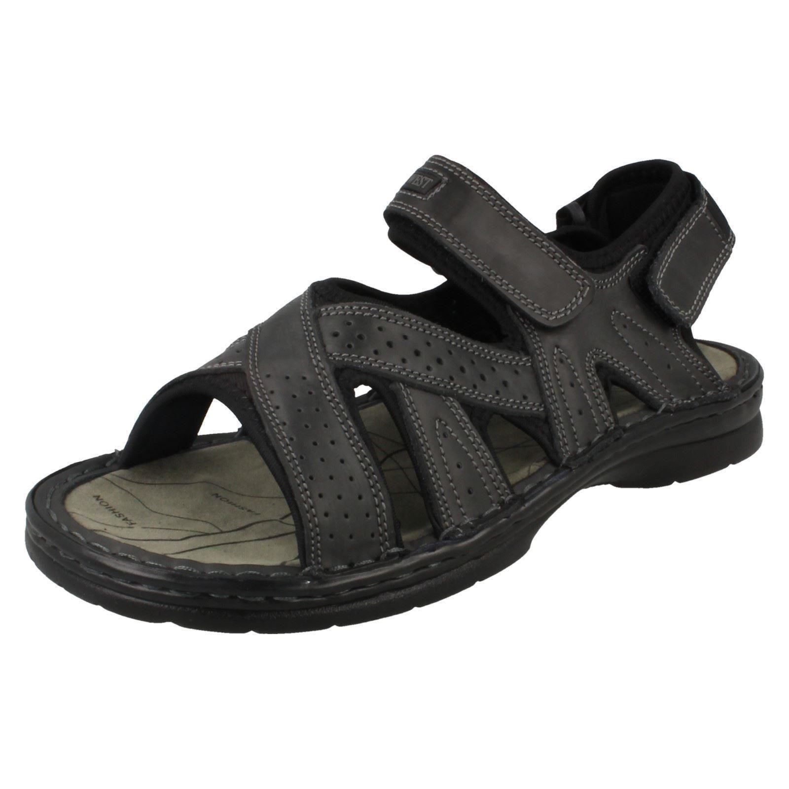 Hombre NORTHWEST Negro LEATHER HOOK & LOOP STRAP SANDAL STYLE - SUDAN Hombre NORTHWEST Negro LOOP LEATHER HOOK & LOOP Negro STRAP SANDAL STYLE - SUDAN e848d2