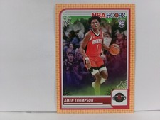 2023-24 NBA Hoops Haunted Hoops #86 Amen Thompson RC Rockets Orange Parallel
