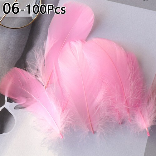 100pcs Natural Goose Feathers 8-12Cm Swan Plume DIY Carnival Decoration Craft UK - Picture 7 of 50