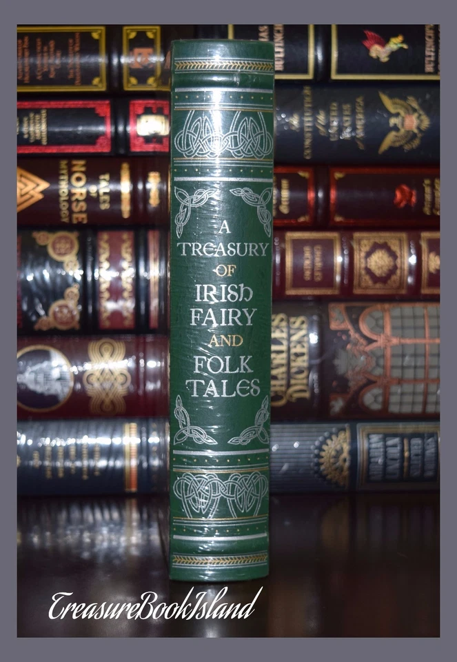 Treasury of Irish Fairy and Folk Tales New Sealed Leather Bound Collectible Gift - Image 2 of 4
