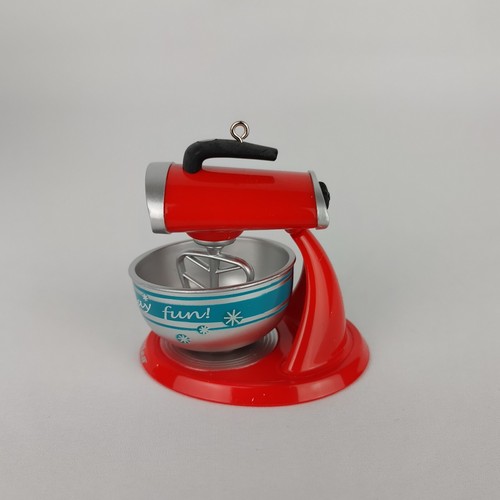 2010 Hallmark Keepsake Christmas Tree Ornament Merry Mixer Nellco Red Kitchen - Picture 6 of 9