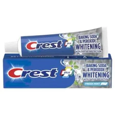 Crest Plus Baking Soda and Peroxide Whitening Fresh Mint Toothpaste, 8.2 Ounce