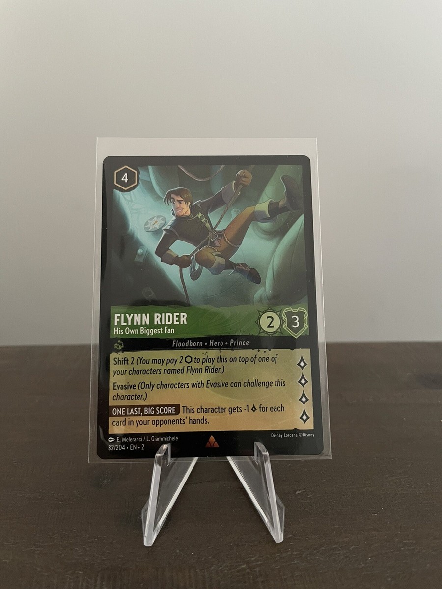 Flynn Rider His Own Biggest Fan Disney Lorcana Non Holo Card 82/204 Mint Flynn Rider His Own Biggest Fan Disney Lorcana Non Holo Card 82/204 Mint