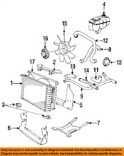BMW OEM 88-92 318i Cooling Radiator-Radiator Support 17111709347
