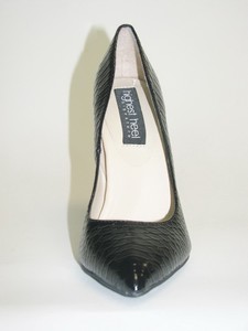Highest-Heel-Women-039-s-Pump-Heels-Shoes-Black-Python-Snake-Patent-Size-9-5