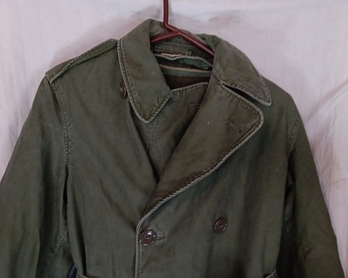 Vintage 1960er Ära US ARMY Trenchcoat 8405-261-6502 klein/normal mit Wollfutter - Bild 5 von 13
