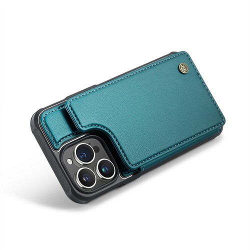 Custodia portafoglio in pelle con slot per schede magnetiche per iPhone 13 14 15 16Pro Max Back - Foto 83 di 84