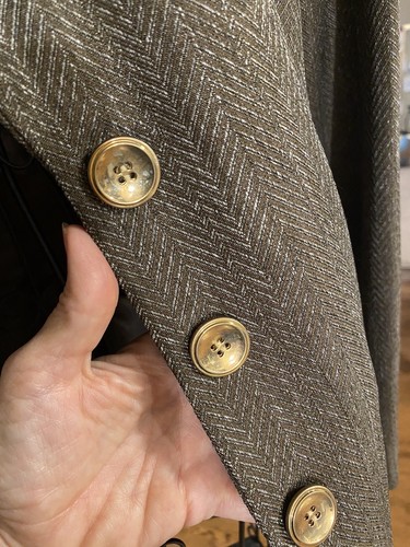 Signature By Larry Levine RN 97015 Blazer Brown Detailed Design Size 10 - Picture 4 of 6