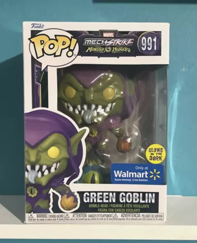 Funko Pop! Marvel Mech Strike Monster Hunters #991 GREEN GOBLIN (Glows In Dark)