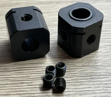 STEEL Wheel Squares (WIDE) For Duratrax Firehammer MT Smartech Carson FG 1/5 RC